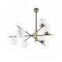 Lustre Gourmet globes opalin - Ideal Lux