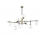 Lustre Gourmet 9 globes opalin - Ideal Lux