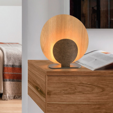 Lampe Olonne métal effet bois - Un autre regard