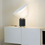 Lampe LED Taccia Noir Diffuseur verre - Flos