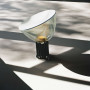 Lampe LED Taccia Noir Diffuseur verre - Flos