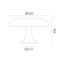 Lampe de table Nesso Plastique - Artemide