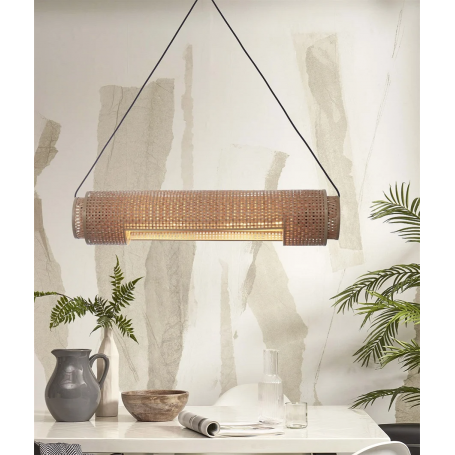 Suspension en bambou Bhutan Cylindre - Good&Mojo
