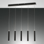 Suspension LED Prado 5 lampes - Fabas Luce
