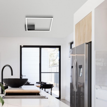 Plafonnier LED Bard 39W Anthracite - Fabas Luce