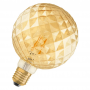 Ampoule LED filament Vintage Edition 1906 Globe facetté Doré OSRAM