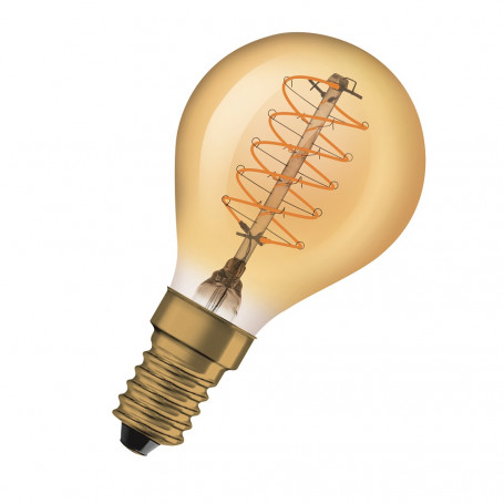 Ampoule LED filament 3.4W Vintage Edition 1906 Sphérique E14 Doré OSRAM