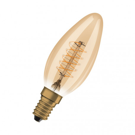 Ampoule LED filament 3.4W Vintage Edition 1906 Flamme E14 Doré OSRAM