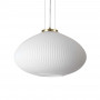 Suspension Plisse 45 cm en verre strié - Ideal Lux