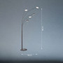 Lampadaire LED Dent 5 lumières - Fischer & Honsel