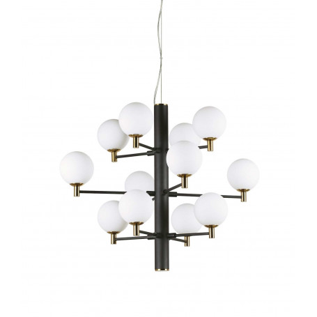 Lustre Copernico 12 globes opalin - Ideal Lux