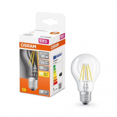 Ampoule LED filament Standard 4 W Claire - Osram