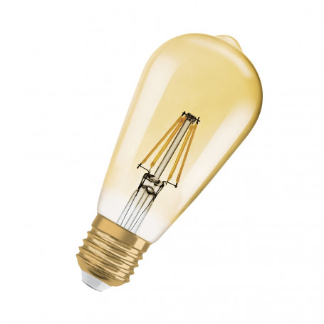 Ampoule LED filament 6.5W Vintage Edition 1906 Edison E27 Doré OSRAM