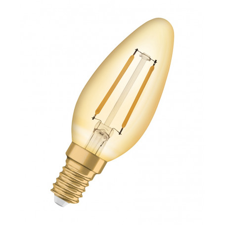 Ampoule LED filament magnétique Vintage Edition 1906 Flamme B35 Doré OSRAM