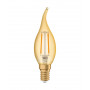 Ampoule LED filament Vintage Edition 1906 Flamme Coup de vent Doré 2.5w OSRAM