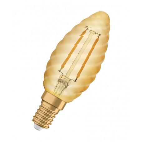 Ampoule LED filament Vintage Edition 1906 Flamme Torsadée Doré OSRAM