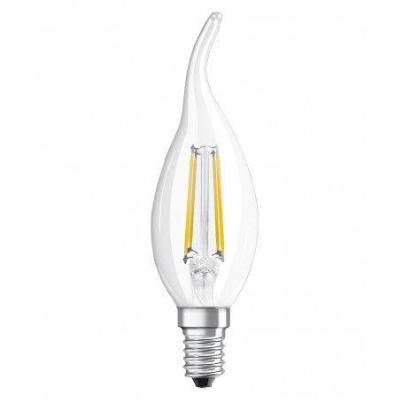 Ampoule LED à filament 4W Dimmable Flamme Coup de vent Claire E14 OSRAM