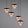 Suspension LED Orbit 5 lampes - Trio Lighting