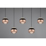 Suspension LED Orbit 5 lampes linéaire - Trio Lighting
