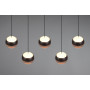 Suspension LED Orbit 5 lampes linéaire - Trio Lighting