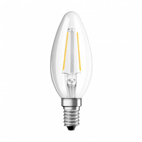 Ampoule LED à filament 2.5W Flamme B35 Claire E14 OSRAM