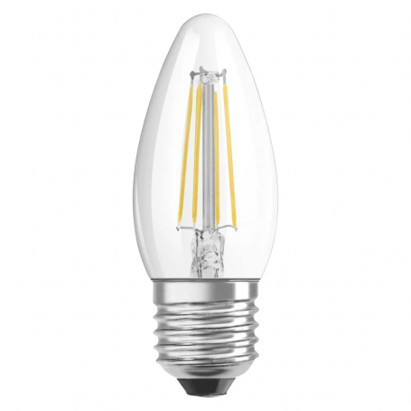 Ampoule LED à filament 4W Flamme B35 Claire E27 OSRAM