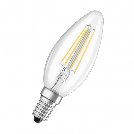 Ampoule LED à filament 4W Flamme B35 Claire E14 OSRAM