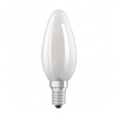 Ampoule LED à filament 4W Flamme B35 Dépolie E14 OSRAM