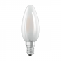 Ampoule LED à filament 4W Flamme B35 Dépolie E14 OSRAM