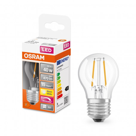 Ampoule LED Sphérique 4.8 W Dimmable Claire - Osram