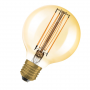 Ampoule LED filament 8.8W Vintage Edition 1906 Globe 80mm Doré OSRAM