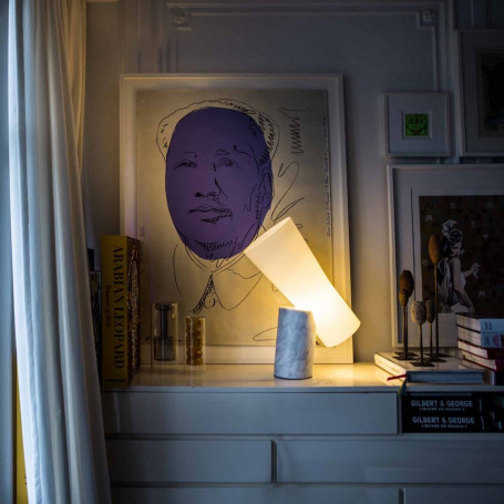 Lampe à poser Nile Marbre et verre - Foscarini
