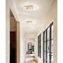 Plafonnier double LED Bard 39W Or mat - Fabas Luce