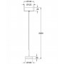 Suspension 1 LED Dunk - Fabas Luce