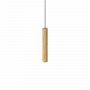 Suspension LED tube Chimes en bois - Umage