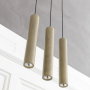 Suspension LED tube Chimes en bois - Umage