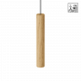Suspension LED tube Chimes en bois - Umage
