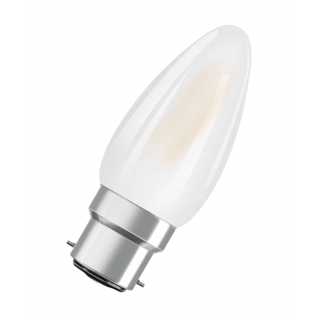 Ampoule LED à filament 5.5W Flamme B35 Dépolie culot B22d OSRAM