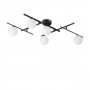 Plafonnier Atlas 5 lampes Verre - Ideal Lux