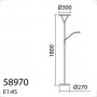 Lampadaire à LED Plana avec liseuse - M.D.C.
