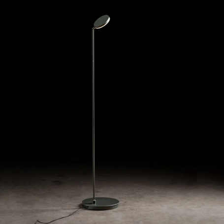 Lampadaire liseuse LED inclinable Plano S Platine -  Holtkötter