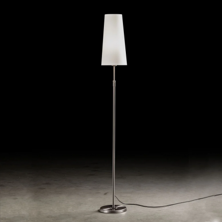 Lampadaire 6354 Nickel Chintz blanc - Holtkötter