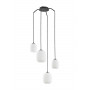 Suspension Jap 4 lampes verre opalin - M.D.C.