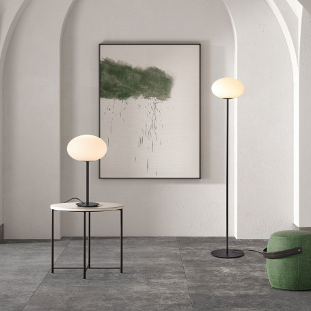 Lampadaire Press Verre opalin - M.D.C.