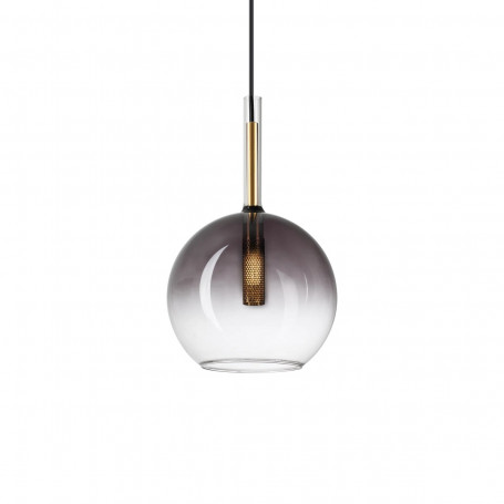 Suspension Empire globe verre gris fumé - Ideal Lux