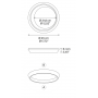 Plafonnier LED Tidal 45