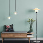 Lampadaire Scandinavia Verre opale - Halo Design