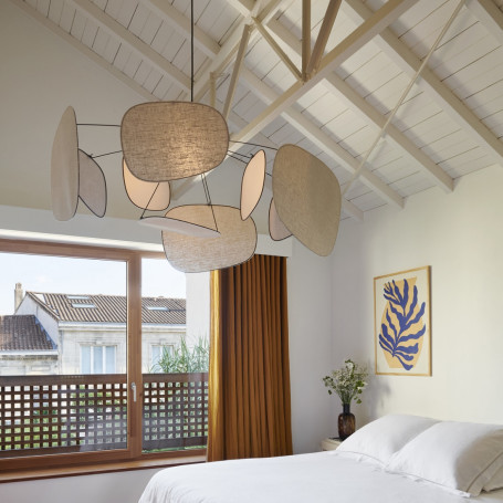 Suspension Screen 70's Lin bouleau - Market Set