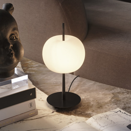 Lampe Kushi 10th verre opalin - Kundalini