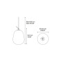 Suspension LED Oblò Large Transparent - Lodes
